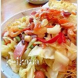 フライパンで簡単☆野菜たっぷり長崎皿うどん